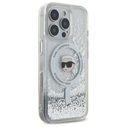 Husa premium pentru  iPhone 16 Pro Max Karl Lagerfeld compatibila Magsafe - Sclipici