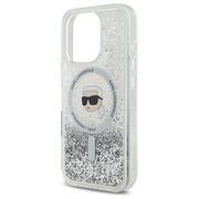 Husa premium pentru  iPhone 16 Pro Max Karl Lagerfeld compatibila Magsafe - Sclipici