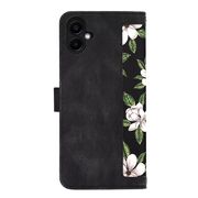Husa tip carte pentru  Samsung Galaxy A06, functie stand si port carduri, Negru