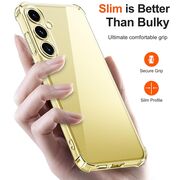 Husa pentru  Samsung Galaxy S25 Slim Anti-Shock 1.5mm reinforced 4 corners, Transparent