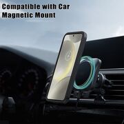 Pachet 360: Husa cu folie integrata pentru  Samsung Galaxy S25+ cu MagSafe Cover360 fata / spate - Roz
