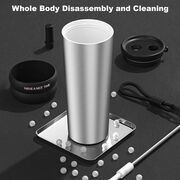 Termos, cana termoizolantă, multifunctional, cu pai, din oțel inoxidabil 316, capacitate 710ml, negru