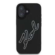Karl lagerfeld - 3d design (klhcp16s3drksdlk) - iphone 16 - rubber signature