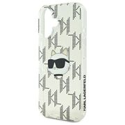 Husa premium pentru  iPhone 16 Karl Lagerfeld superior quality - Argintiu mat
