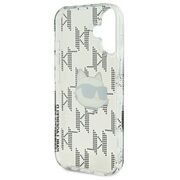 Husa premium pentru  iPhone 16 Karl Lagerfeld superior quality - Argintiu mat