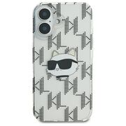 Husa premium pentru  iPhone 16 Karl Lagerfeld superior quality - Argintiu mat