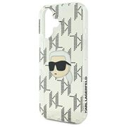 Husa premium pentru  iPhone 16 Karl Lagerfeld superior quality - Gri deschis