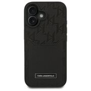 Husa premium pentru  iPhone 16 Karl Lagerfeld superior quality - Negru electric