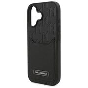Husa premium pentru  iPhone 16 Karl Lagerfeld superior quality - Negru electric