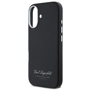 Husa premium pentru  iPhone 16 Karl Lagerfeld superior quality - Negru royal