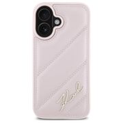 Husa premium pentru  iPhone 16 Karl Lagerfeld superior quality - Roz