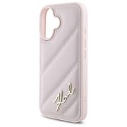 Husa premium pentru  iPhone 16 Karl Lagerfeld superior quality - Roz