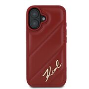 Husa premium pentru  iPhone 16 Karl Lagerfeld superior quality - Rosu
