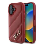 Husa premium pentru  iPhone 16 Karl Lagerfeld superior quality - Rosu
