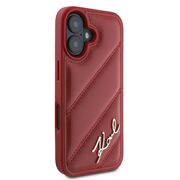 Husa premium pentru  iPhone 16 Karl Lagerfeld superior quality - Rosu