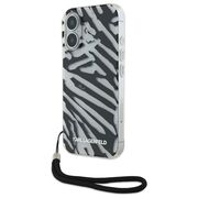 Husa premium pentru  iPhone 16 Karl Lagerfeld superior quality - Gri inchis