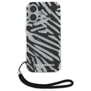 Husa premium pentru  iPhone 16 Karl Lagerfeld superior quality - Gri inchis