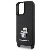 Husa premium pentru  iPhone 16 Karl Lagerfeld superior quality - Negru denim