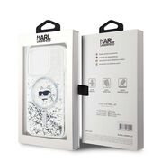 Husa premium pentru  iPhone 15 Pro Karl Lagerfeld compatibila Magsafe - Clear