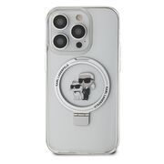 Husa premium pentru  iPhone 15 Pro Karl Lagerfeld compatibila Magsafe - Gri antracit