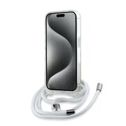 Husa premium pentru  iPhone 15 Pro Karl Lagerfeld compatibila Magsafe - Gri deschis