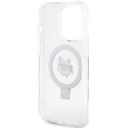 Husa premium pentru  iPhone 15 Pro Karl Lagerfeld compatibila Magsafe - Gri mat