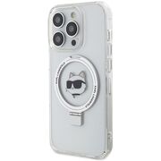 Husa premium pentru  iPhone 15 Pro Karl Lagerfeld compatibila Magsafe - Gri mat