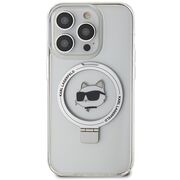 Husa premium pentru  iPhone 15 Pro Karl Lagerfeld compatibila Magsafe - Gri mat