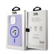 Husa premium pentru  iPhone 15 Pro Karl Lagerfeld compatibila Magsafe - Mov
