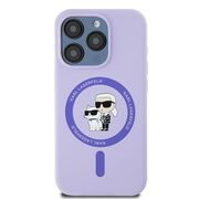 Husa premium pentru  iPhone 15 Pro Karl Lagerfeld compatibila Magsafe - Mov