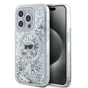 Husa premium pentru  iPhone 15 Pro Karl Lagerfeld compatibila Magsafe - Sclipici
