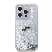 Husa premium pentru  iPhone 15 Pro Karl Lagerfeld compatibila Magsafe - Transparent