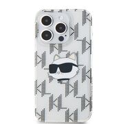 Husa premium pentru  iPhone 15 Pro Karl Lagerfeld superior quality - Alb