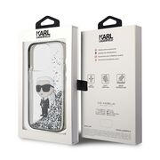 Husa premium pentru  iPhone 15 Pro Karl Lagerfeld superior quality - Gri antracit
