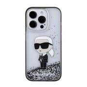 Husa premium pentru  iPhone 15 Pro Karl Lagerfeld superior quality - Gri antracit