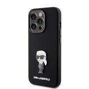 Husa premium pentru  iPhone 15 Pro Karl Lagerfeld superior quality - Negru denim
