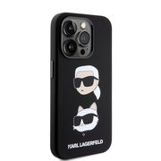 Husa premium pentru  iPhone 15 Pro Karl Lagerfeld superior quality - Negru gri