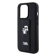 Husa premium pentru  iPhone 15 Pro Karl Lagerfeld superior quality - Negru inchis