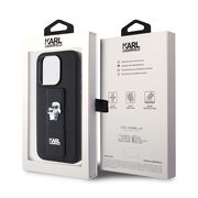 Husa premium pentru  iPhone 15 Pro Karl Lagerfeld superior quality - Negru inchis