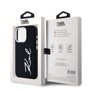 Husa premium pentru  iPhone 15 Pro Karl Lagerfeld superior quality - Negru print