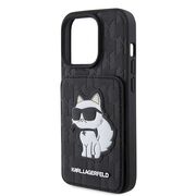 Husa premium pentru  iPhone 15 Pro Karl Lagerfeld superior quality - Negru print