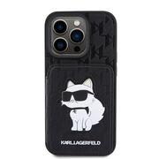 Husa premium pentru  iPhone 15 Pro Karl Lagerfeld superior quality - Negru print