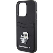 Husa premium pentru  iPhone 15 Pro Karl Lagerfeld superior quality - Negru royal
