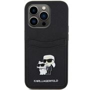 Husa premium pentru  iPhone 15 Pro Karl Lagerfeld superior quality - Negru royal