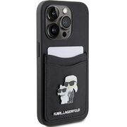 Husa premium pentru  iPhone 15 Pro Karl Lagerfeld superior quality - Negru royal
