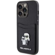 Husa premium pentru  iPhone 15 Pro Karl Lagerfeld superior quality - Negru royal