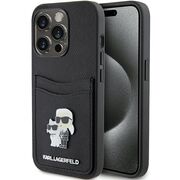 Husa premium pentru  iPhone 15 Pro Karl Lagerfeld superior quality - Negru royal