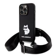 Husa premium pentru  iPhone 15 Pro Karl Lagerfeld superior quality - Negru
