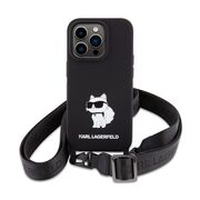 Husa premium pentru  iPhone 15 Pro Karl Lagerfeld superior quality - Negru