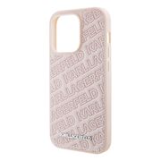 Husa premium pentru  iPhone 15 Pro Karl Lagerfeld superior quality - Roz neon